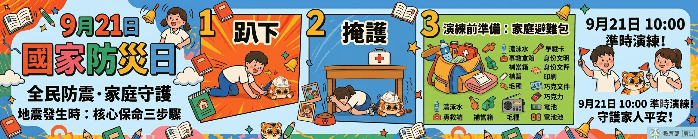 防震保命三步驟